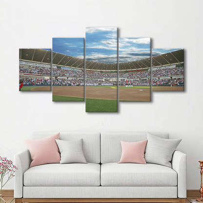 The Diamond Stadium in Virginia, Stadium Canvas, Sport Art, Gift for him, 5 Panel, Large Canvas, Canvas Print Wall Art