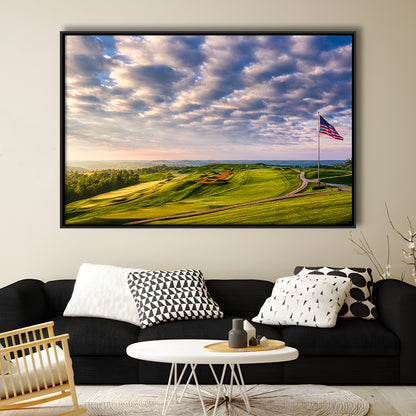 The Donald Ross Course At French Lick, Floating Framed Canvas Print Wall Art