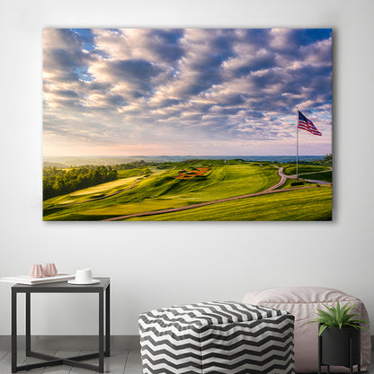 The Donald Ross Course At French Lick, Golf Art Print,Gifts Golf Lover
