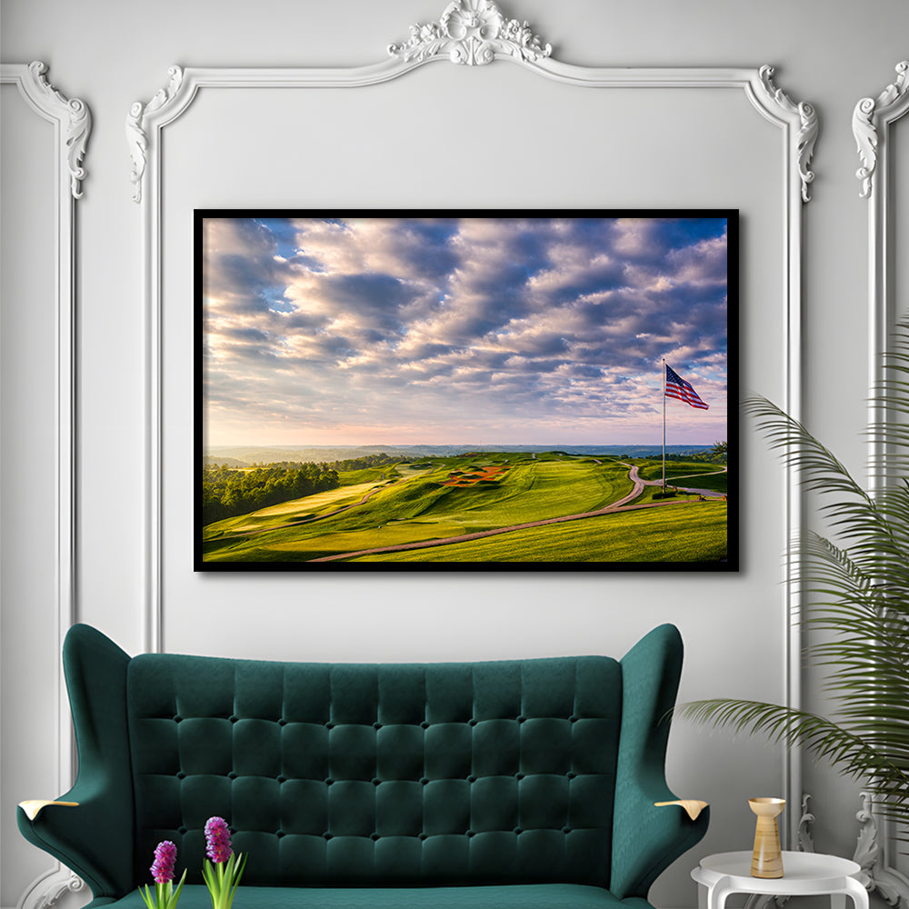The Donald Ross Course At French Lick, Framed Art Print Wall Decor, Picture Framed