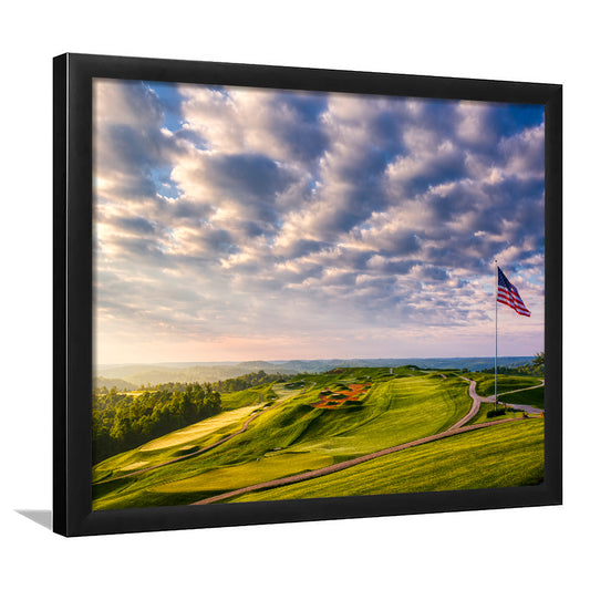 The Donald Ross Course At French Lick, Framed Art Print Wall Decor, Picture Framed