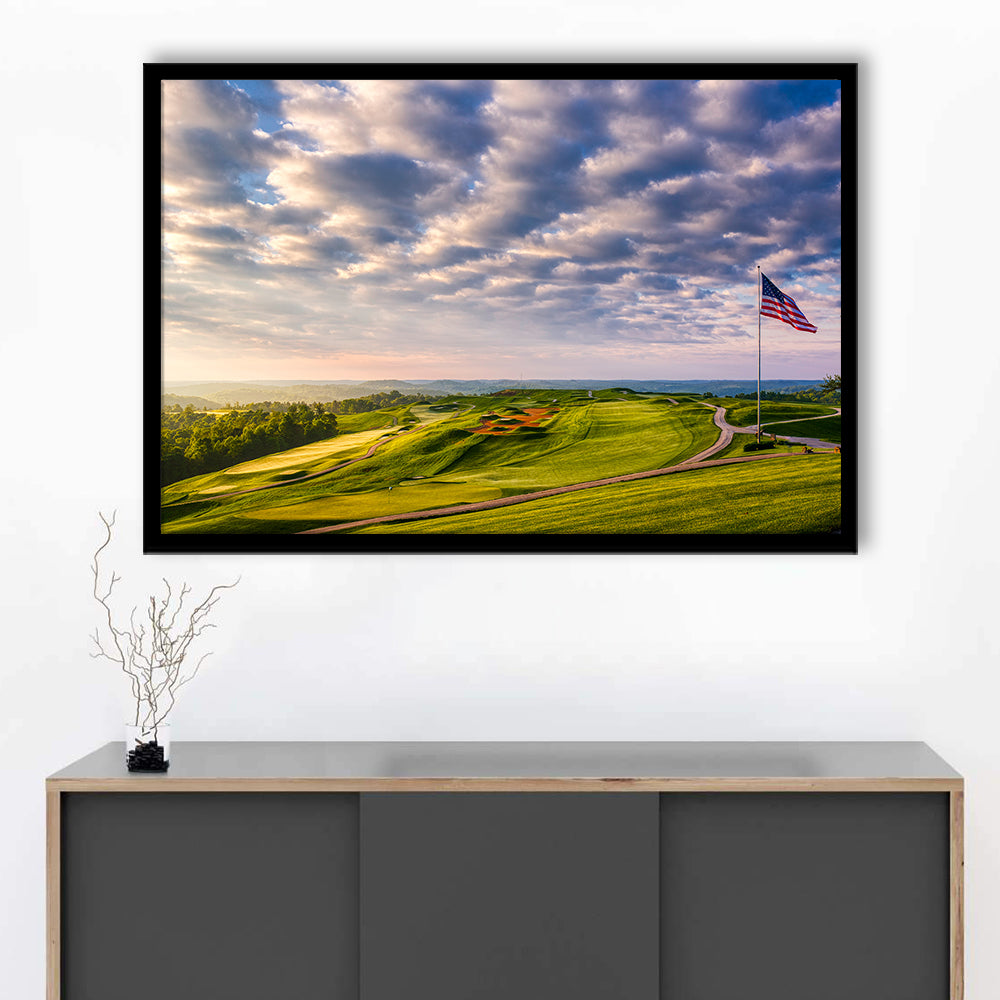 The Donald Ross Course At French Lick, Framed Art Print Wall Decor, Picture Framed