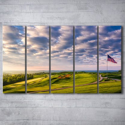 The Donald Ross Course At French Lick, Golf Art Print, Extra Large Canvas Print Wall Art
