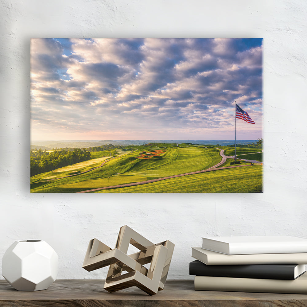 The Donald Ross Course At French Lick, Golf Art Print,Gifts Golf Lover