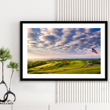 The Donald Ross Course At French Lick, Goft Art Print, Framed Art Print White Border Wall Decor