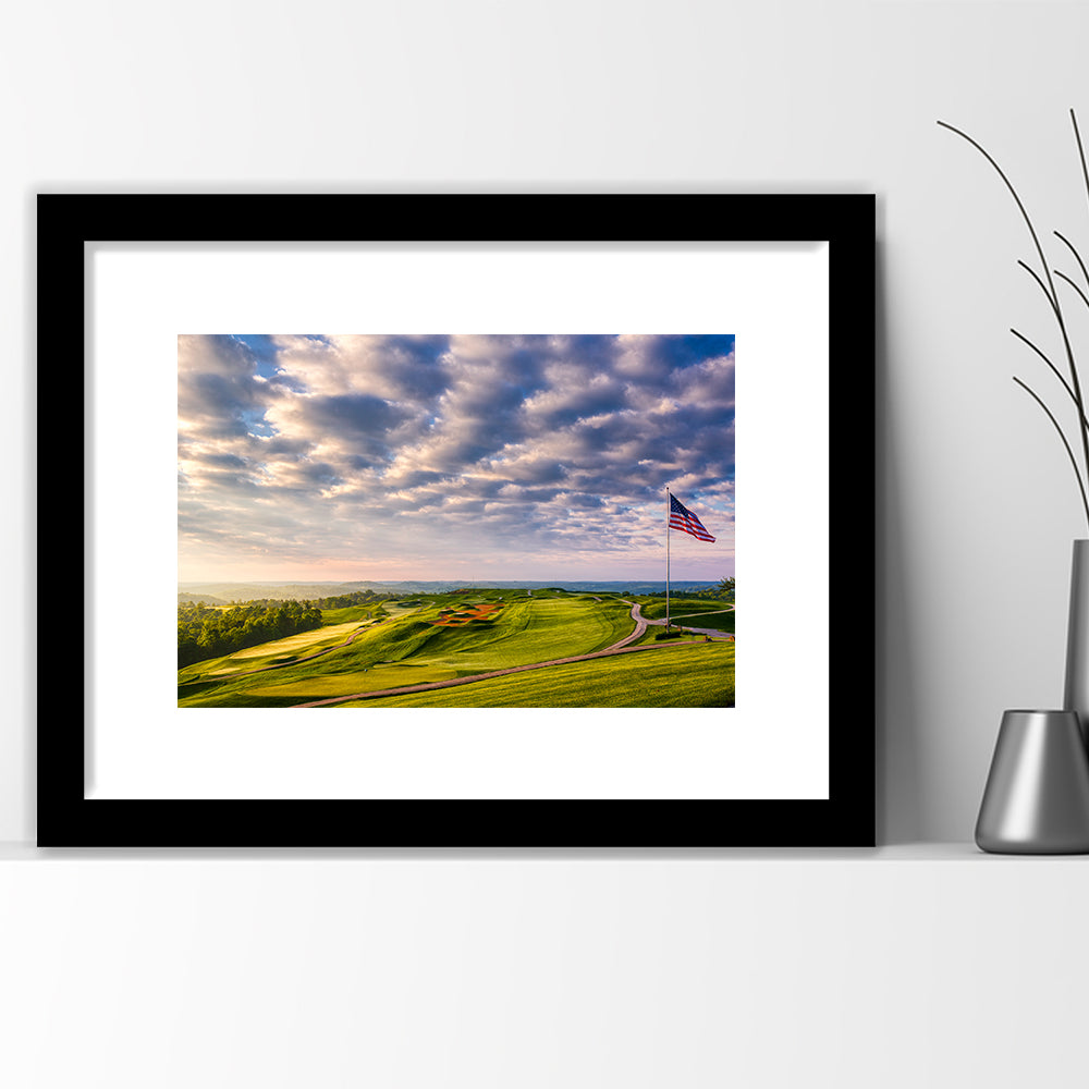 The Donald Ross Course At French Lick, Goft Art Print, Framed Art Print White Border Wall Decor