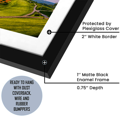 The Donald Ross Course At French Lick, Goft Art Print, Framed Art Print White Border Wall Decor