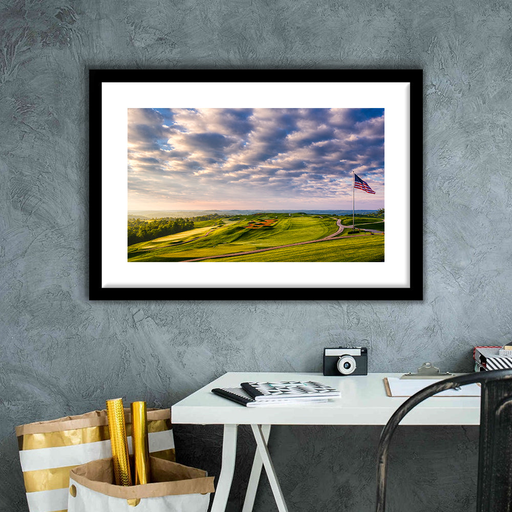 The Donald Ross Course At French Lick, Goft Art Print, Framed Art Print White Border Wall Decor