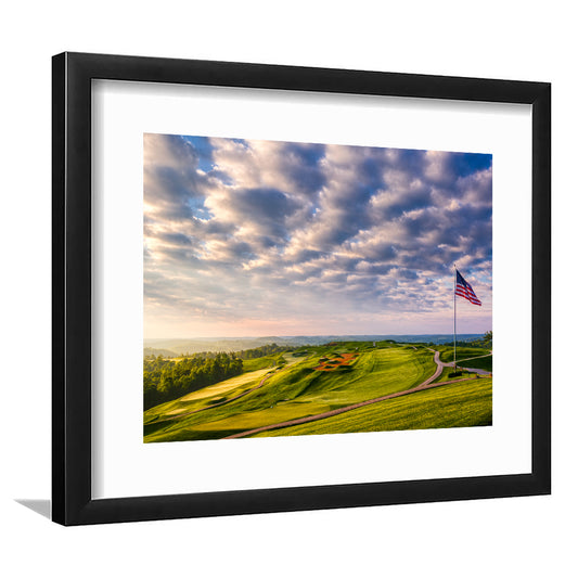 The Donald Ross Course At French Lick, Goft Art Print, Framed Art Print White Border Wall Decor