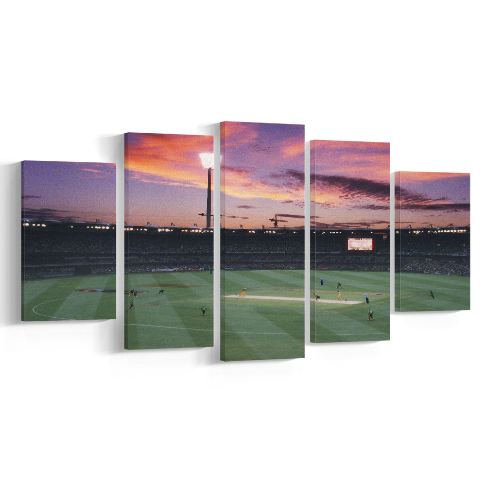 The Gabba Stadium, Stadium Canvas, Sport Art, Gift for him, 5 Panel, Large Canvas, Canvas Print Wall Art