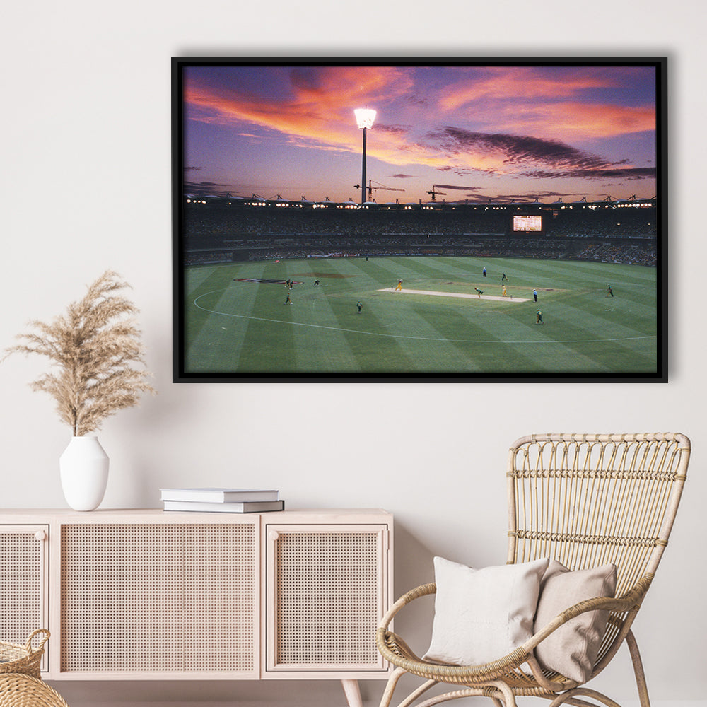 The Gabba Stadium, Stadium Canvas, Sport Art, Framed Canvas Print Wall Art, Floating Frame