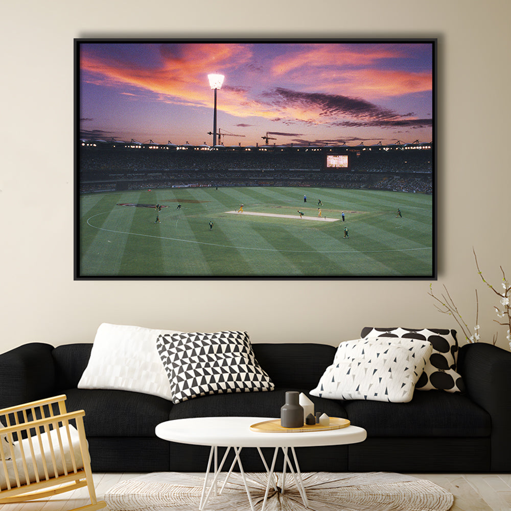 The Gabba Stadium, Stadium Canvas, Sport Art, Framed Canvas Print Wall Art, Floating Frame