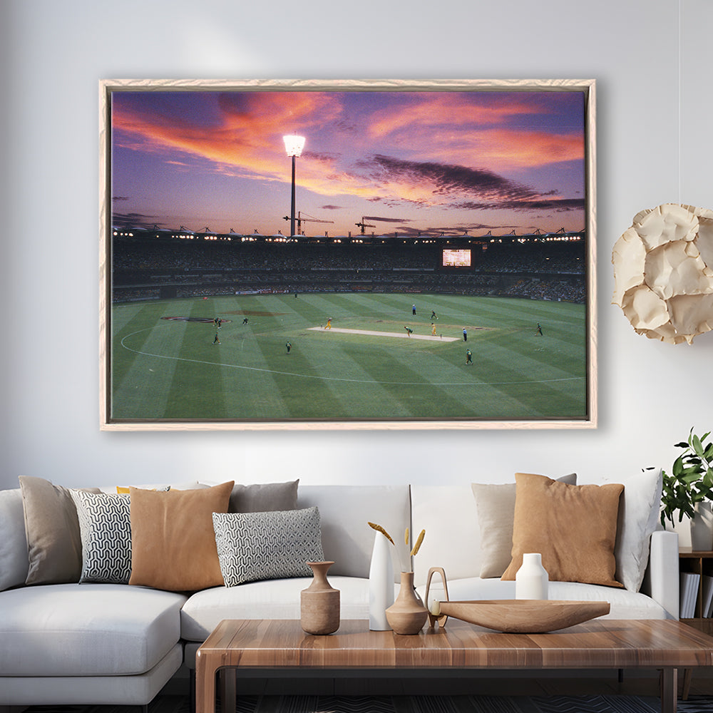 The Gabba Stadium, Stadium Canvas, Sport Art, Framed Canvas Print Wall Art, Floating Frame