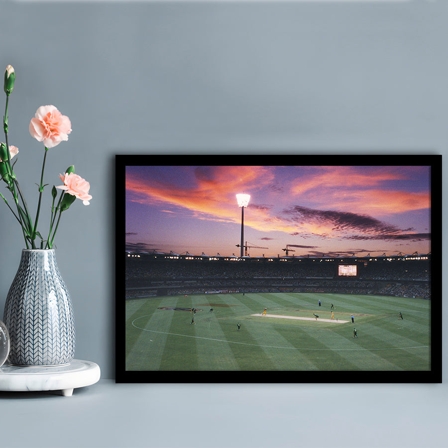 The Gabba Stadium, Stadium Canvas, Sport Art, Gift for him, Framed Art Print Wall Decor, Picture Framed