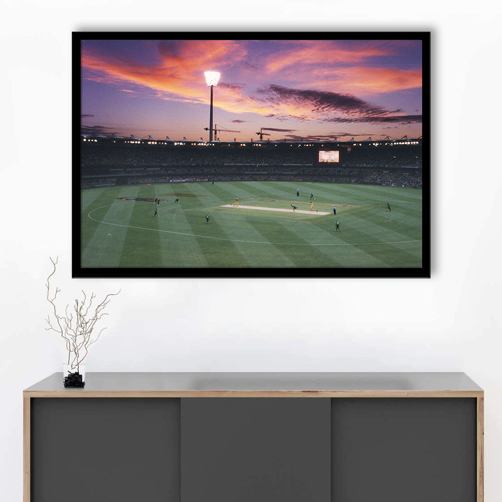 The Gabba Stadium, Stadium Canvas, Sport Art, Gift for him, Framed Art Print Wall Decor, Picture Framed