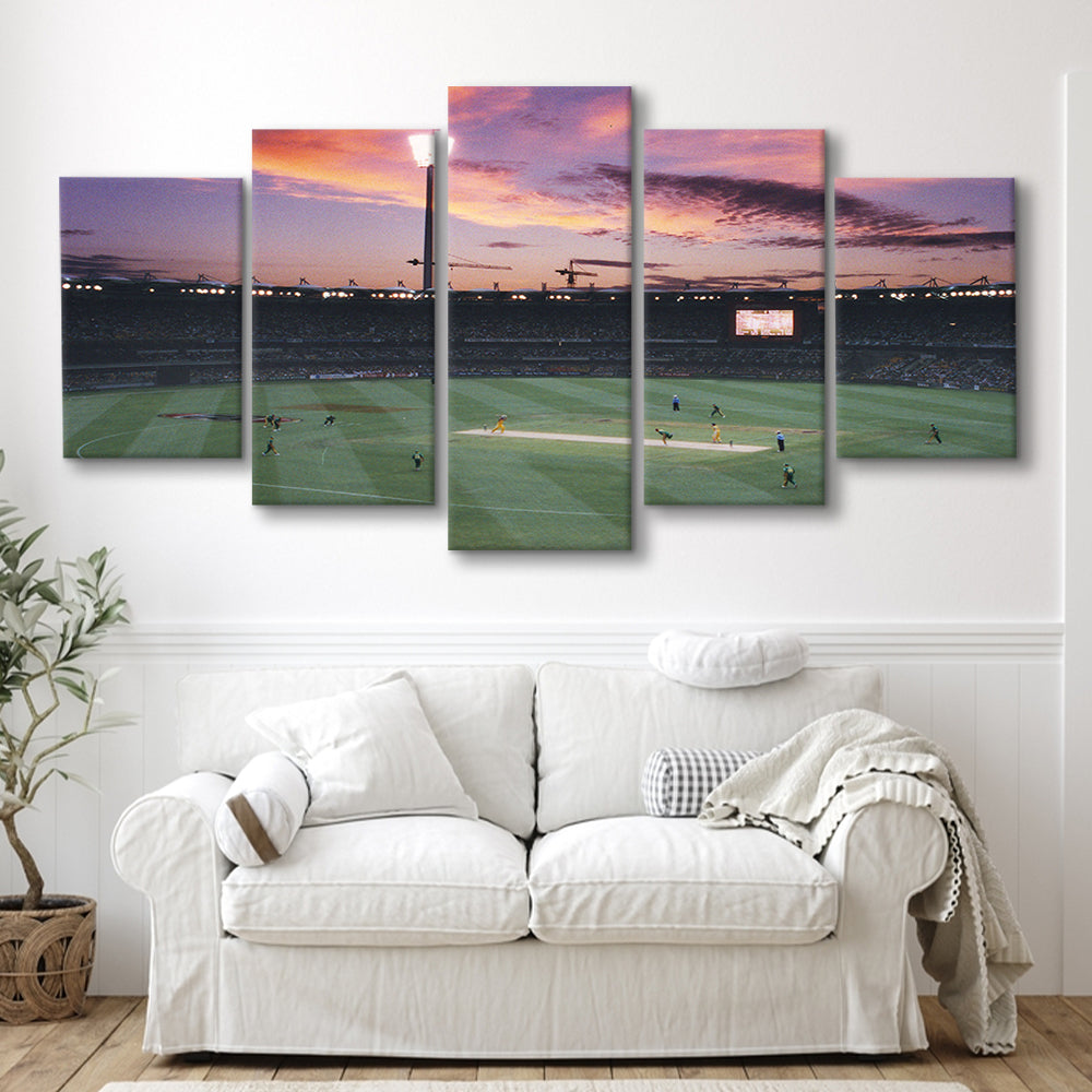 The Gabba Stadium, Stadium Canvas, Sport Art, Gift for him, 5 Panel, Large Canvas, Canvas Print Wall Art