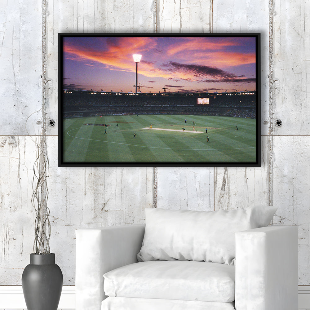 The Gabba Stadium, Stadium Canvas, Sport Art, Framed Canvas Print Wall Art, Floating Frame
