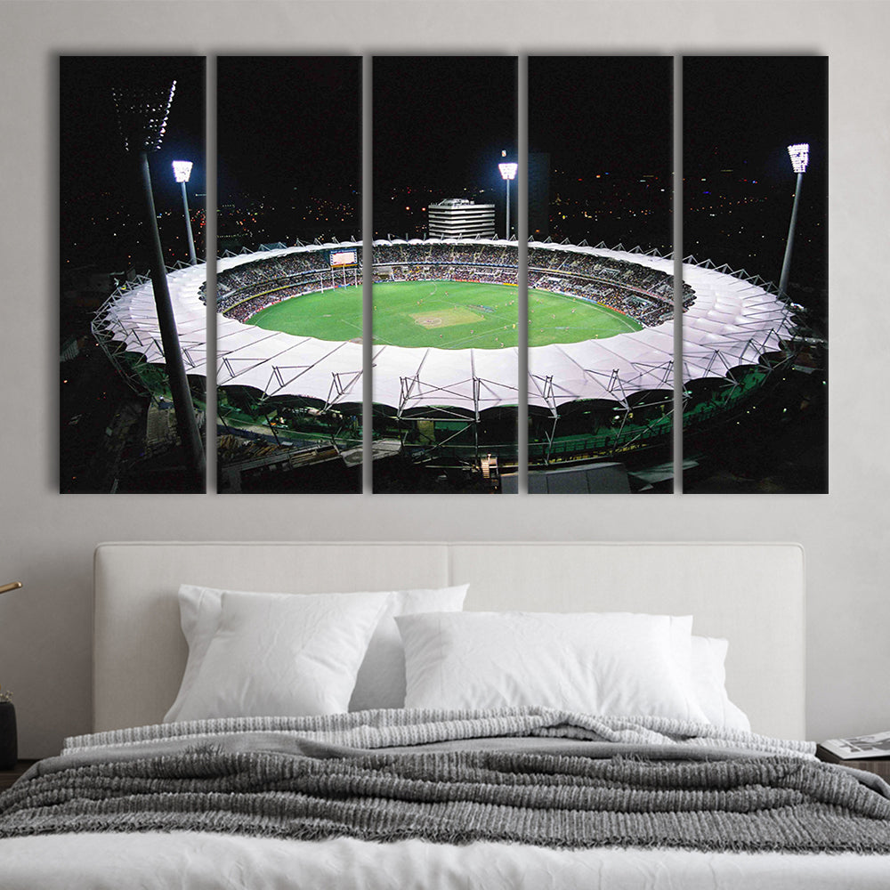 The Gabba Stadium in Australia, Stadium Canvas, Sport Art, 5 Panel B, Extra Large Canvas, Canvas Print Wall Art