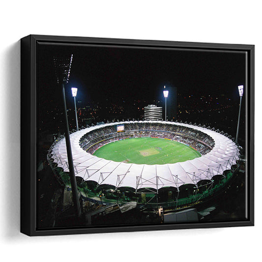 The Gabba Stadium in Australia, Stadium Canvas, Sport Art, Framed Canvas Print Wall Art, Floating Frame
