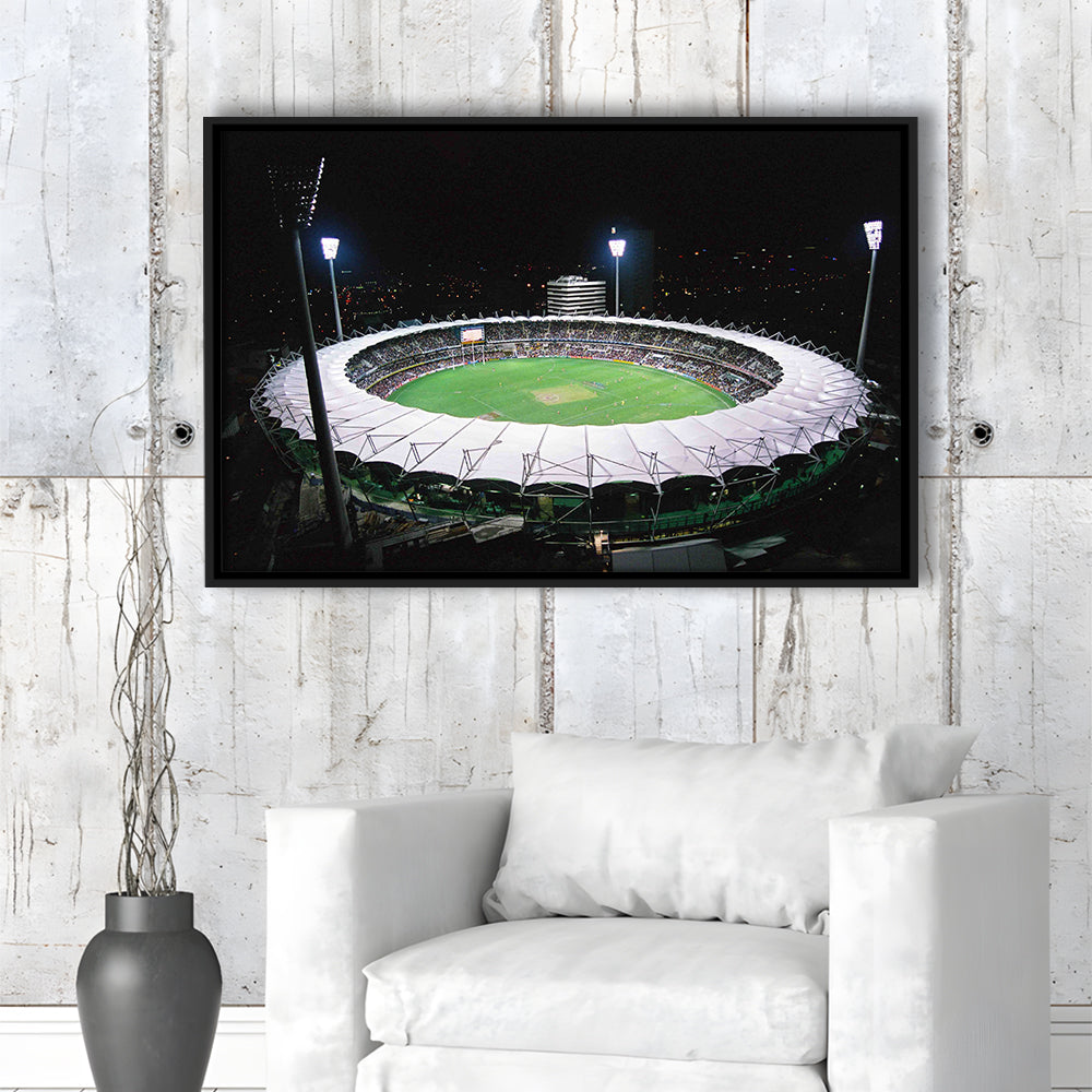 The Gabba Stadium in Australia, Stadium Canvas, Sport Art, Framed Canvas Print Wall Art, Floating Frame