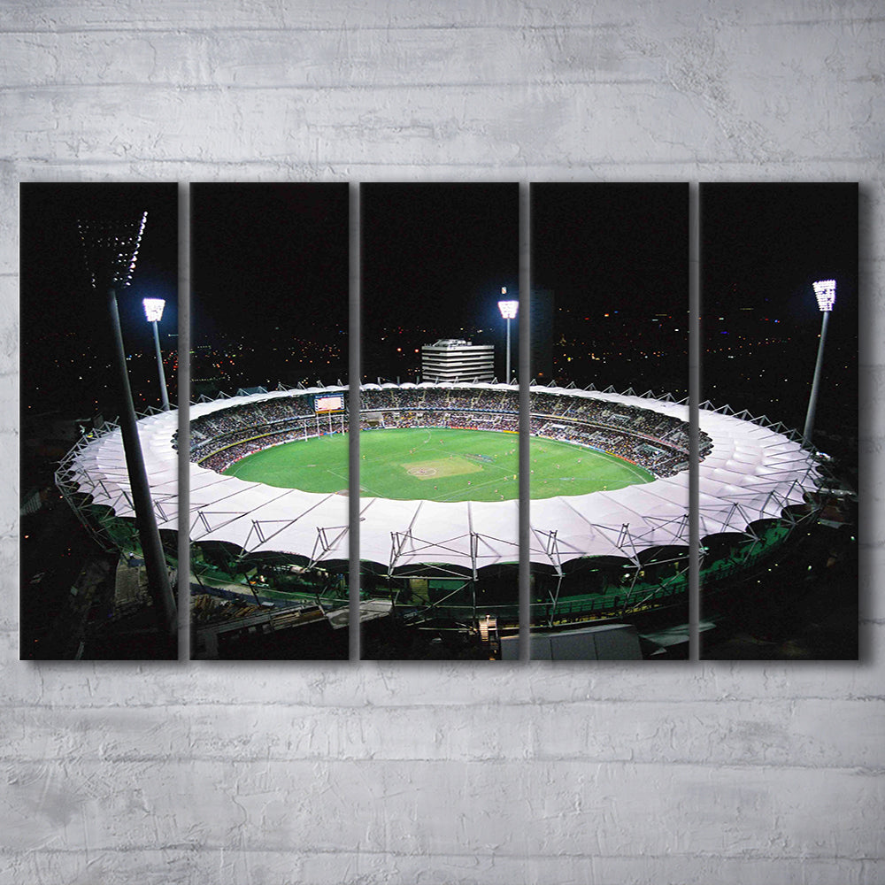 The Gabba Stadium in Australia, Stadium Canvas, Sport Art, 5 Panel B, Extra Large Canvas, Canvas Print Wall Art