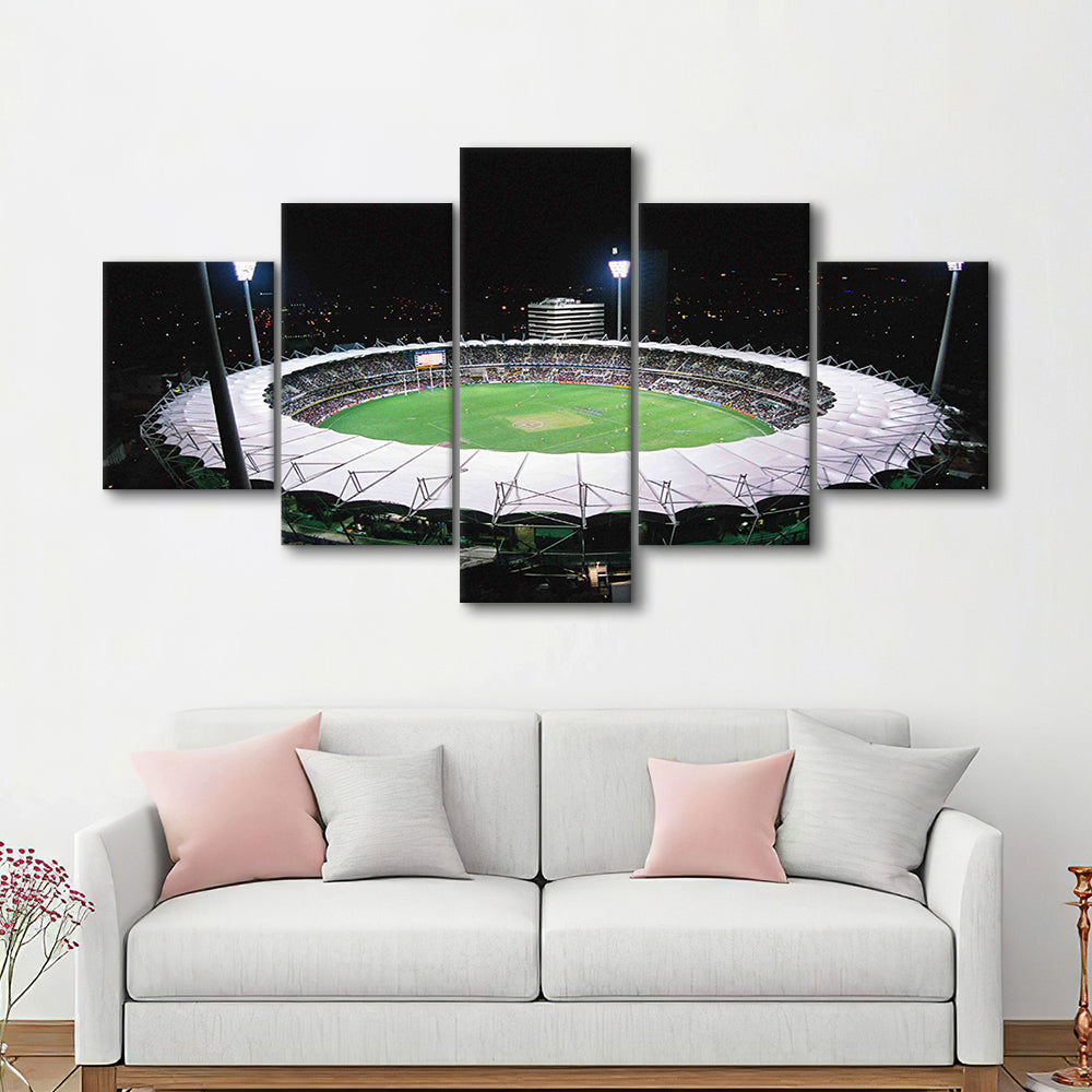 The Gabba Stadium in Australia, Stadium Canvas, Sport Art, Gift for him, 5 Panel, Large Canvas, Canvas Print Wall Art