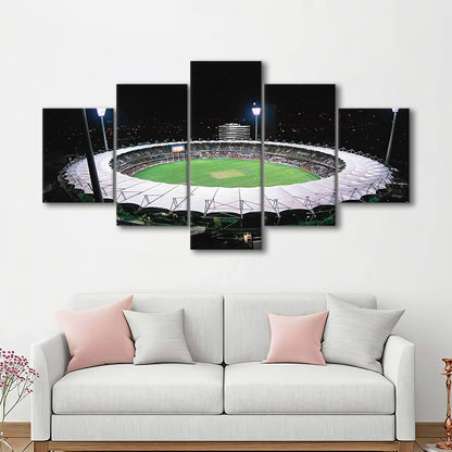 The Gabba Stadium in Australia, Stadium Canvas, Sport Art, Gift for him, 5 Panel, Large Canvas, Canvas Print Wall Art