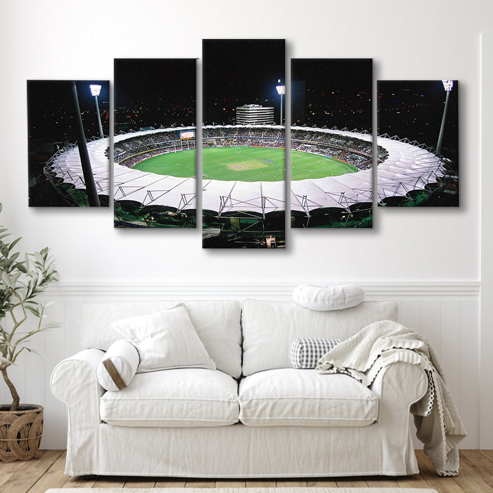 The Gabba Stadium in Australia, Stadium Canvas, Sport Art, Gift for him, 5 Panel, Large Canvas, Canvas Print Wall Art