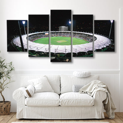 The Gabba Stadium in Australia, Stadium Canvas, Sport Art, Gift for him, 5 Panel, Large Canvas, Canvas Print Wall Art