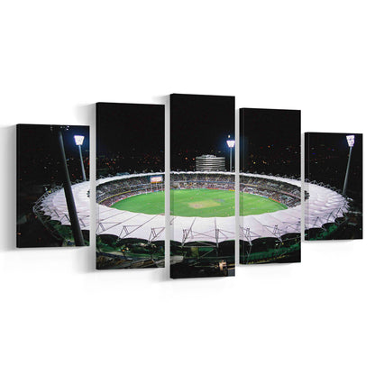 The Gabba Stadium in Australia, Stadium Canvas, Sport Art, Gift for him, 5 Panel, Large Canvas, Canvas Print Wall Art