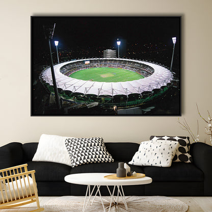The Gabba Stadium in Australia, Stadium Canvas, Sport Art, Framed Canvas Print Wall Art, Floating Frame