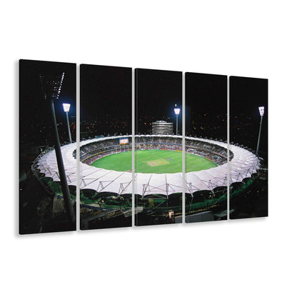 The Gabba Stadium in Australia, Stadium Canvas, Sport Art, 5 Panel B, Extra Large Canvas, Canvas Print Wall Art