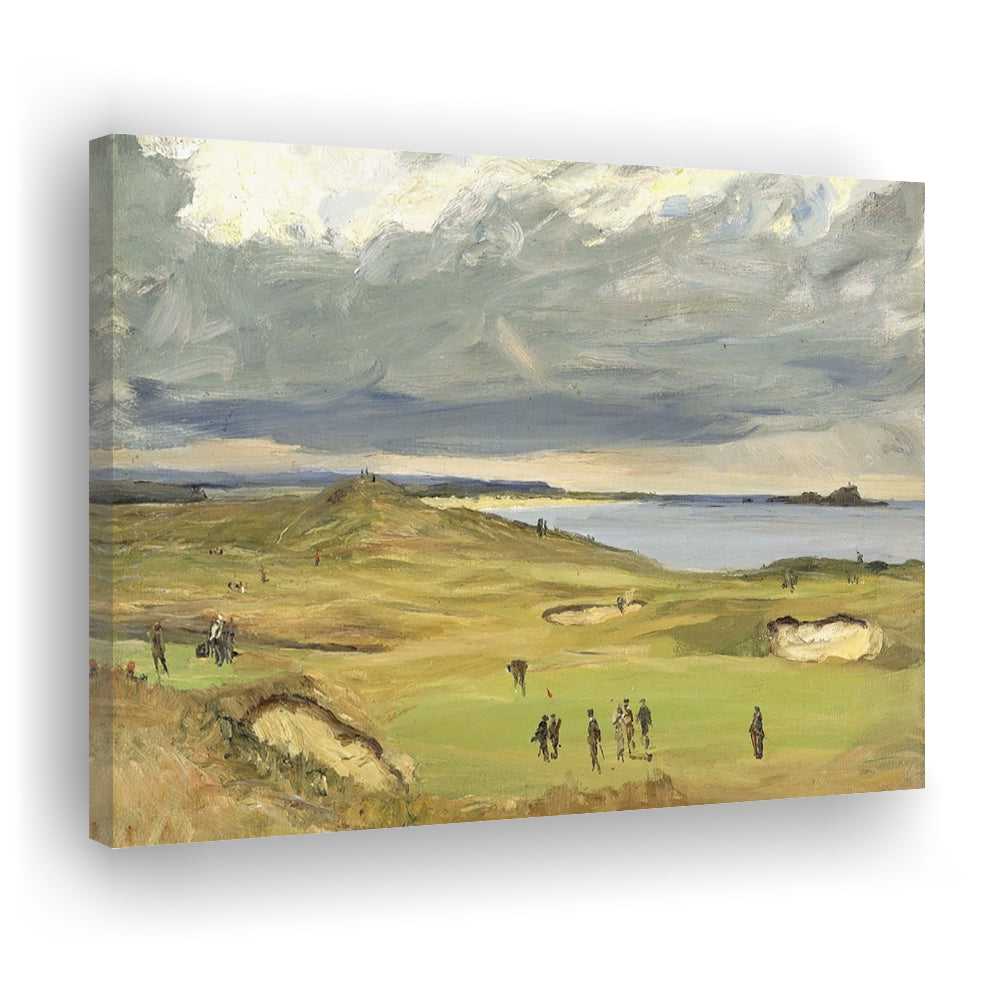 The Golf Links North Berwick 1919 Large Stretched Canvas, Cavas Print Wall Art Hom Decor