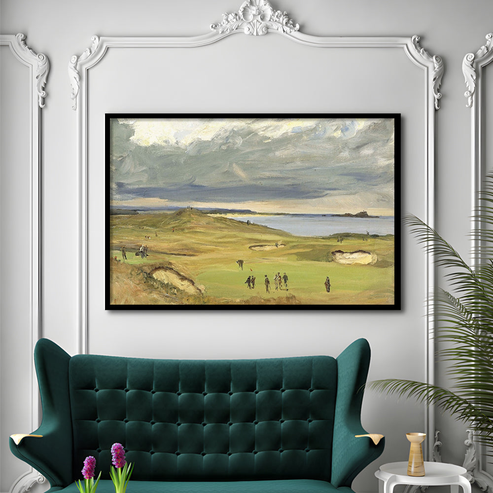 The Golf Links North Berwick 1919 LargeArt Prints, Framed Art Print, Picture Framed