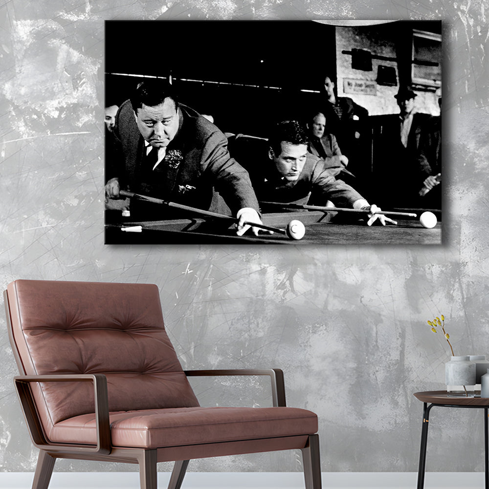 The Hustler Large Stretched Canvas Floating Frame Wall Art Print, Cavas Print Wall Art Hom Decor