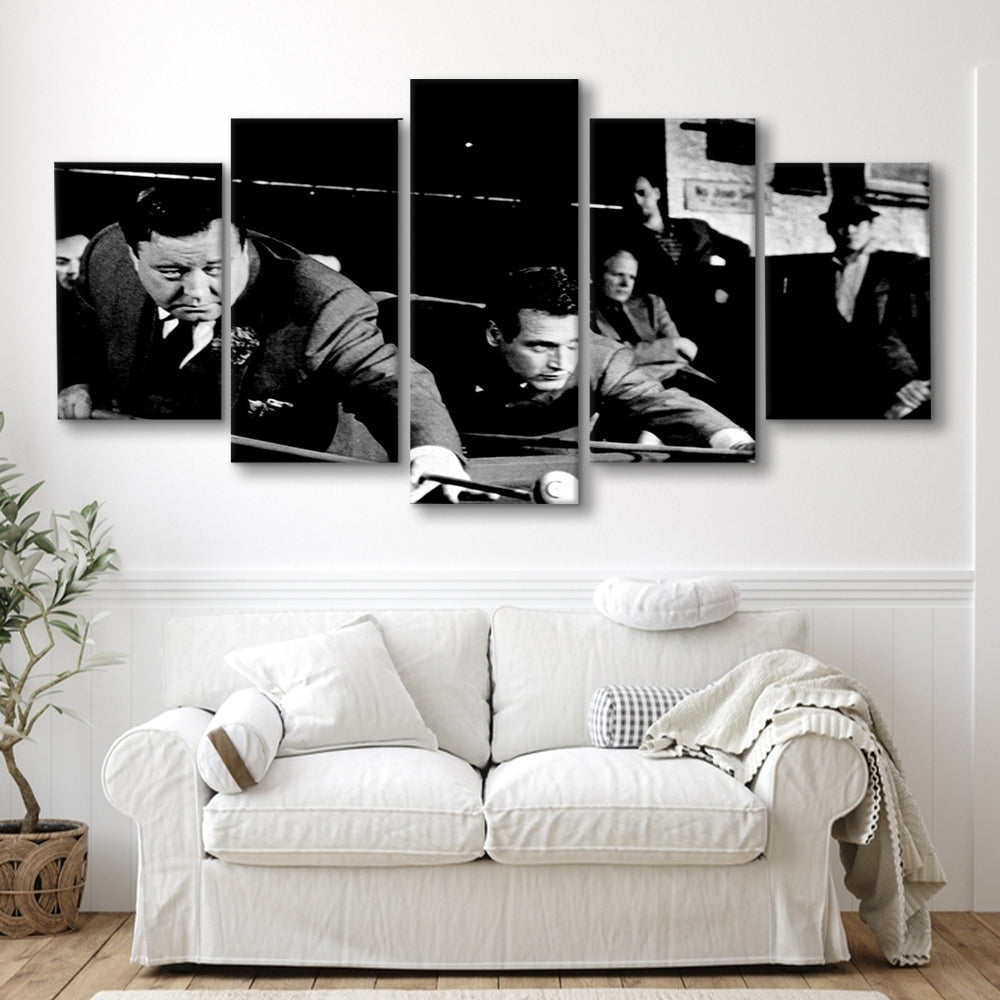 The Hustler Large Stretched Canvas Floating Frame Wall Art Print, 5 Piece Large Cavas Print Wall Art