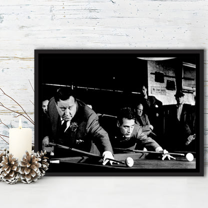 The Hustler Large Stretched Canvas Floating Frame Wall Art Print, Framed Cavas Print, Floating Frame