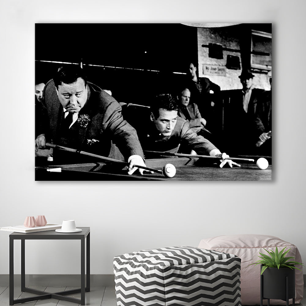The Hustler Large Stretched Canvas Floating Frame Wall Art Print, Cavas Print Wall Art Hom Decor
