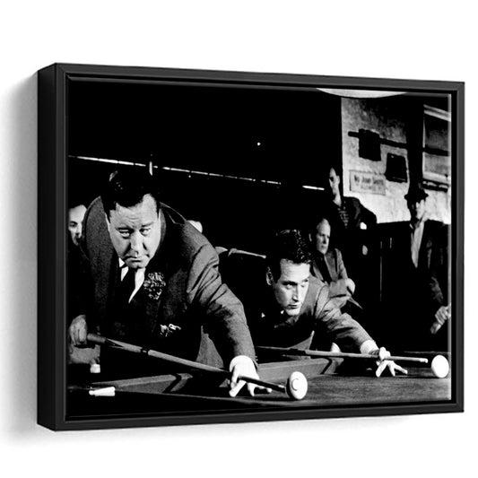 The Hustler Large Stretched Canvas Floating Frame Wall Art Print, Framed Cavas Print, Floating Frame