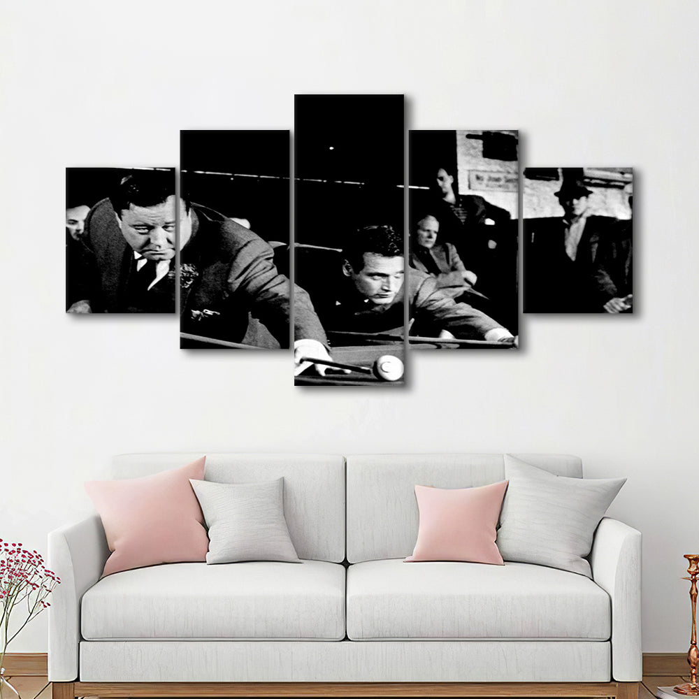 The Hustler Large Stretched Canvas Floating Frame Wall Art Print, 5 Piece Large Cavas Print Wall Art