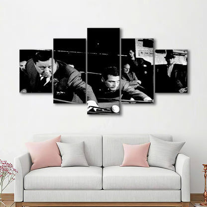 The Hustler Large Stretched Canvas Floating Frame Wall Art Print, 5 Piece Large Cavas Print Wall Art