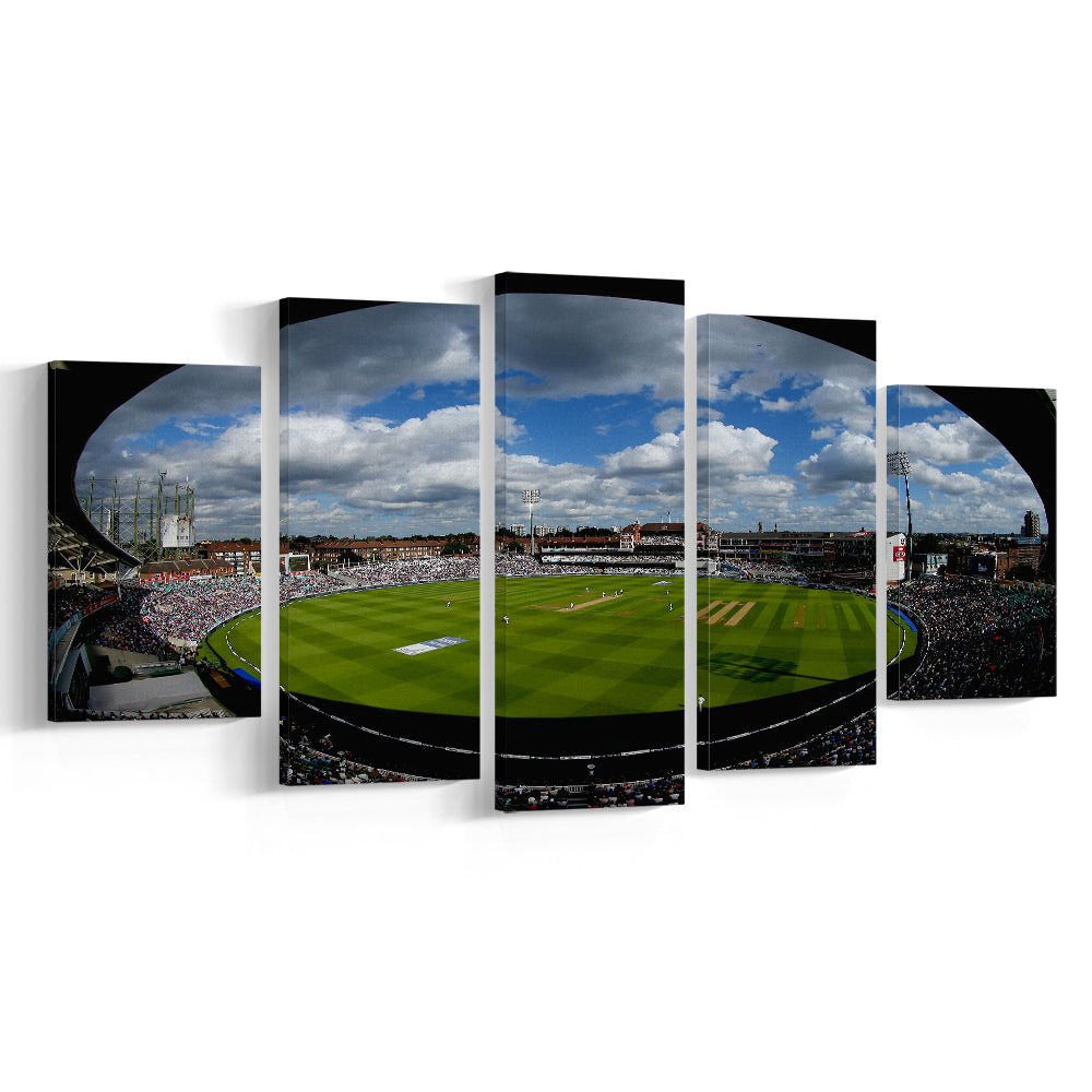 The Oval Ground in London, Stadium Canvas, Sport Art, Gift for him, 5 Panel, Large Canvas, Canvas Print Wall Art