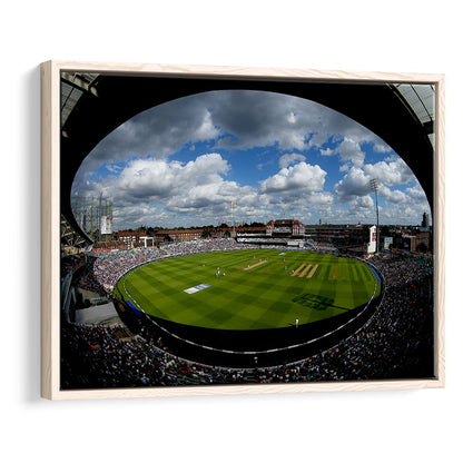 The Oval Ground in London, Stadium Canvas, Sport Art, Framed Canvas Print Wall Art, Floating Frame