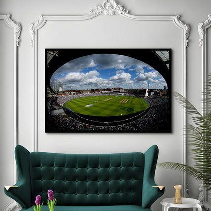 The Oval Ground in London, Stadium Canvas, Sport Art, Gift for him, Framed Art Print Wall Decor, Picture Framed