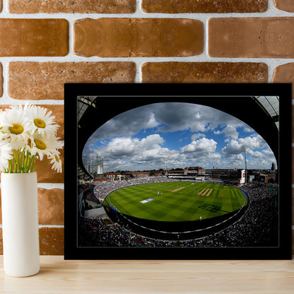 The Oval Ground in London, Stadium Canvas, Sport Art, Gift for him, Framed Art Print Wall Decor, Picture Framed