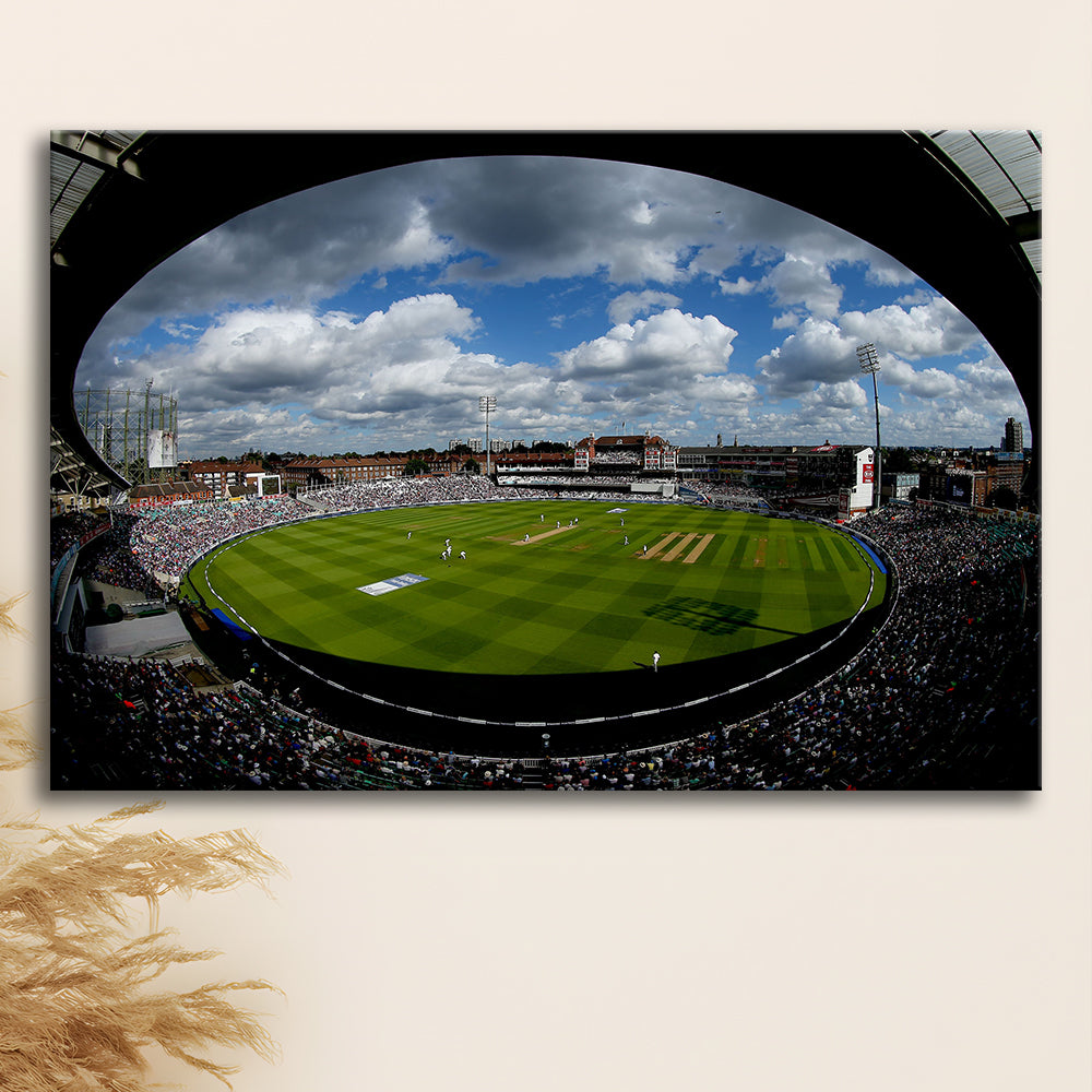 The Oval Ground in London, Stadium Canvas, Sport Art, Gift for him, Man Cave Decor, Art Print, Canvas Print Wall Art