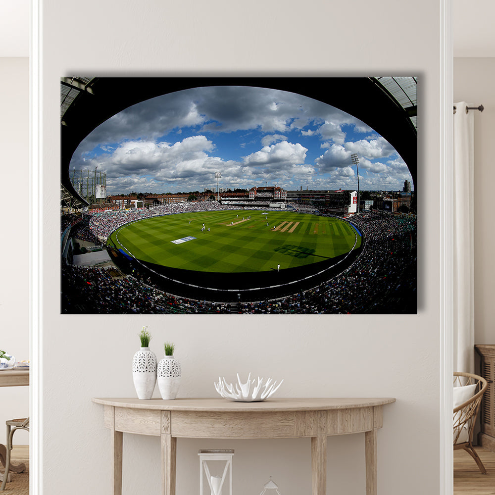 The Oval Ground in London, Stadium Canvas, Sport Art, Gift for him, Man Cave Decor, Art Print, Canvas Print Wall Art
