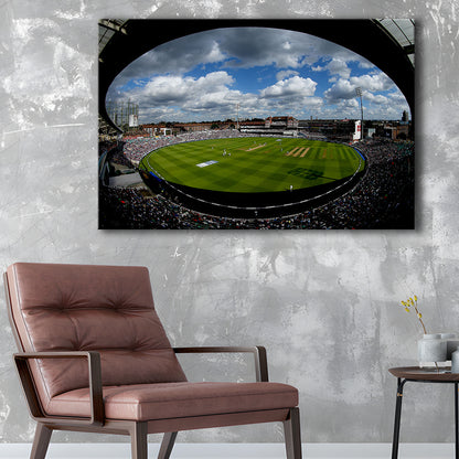The Oval Ground in London, Stadium Canvas, Sport Art, Gift for him, Man Cave Decor, Art Print, Canvas Print Wall Art