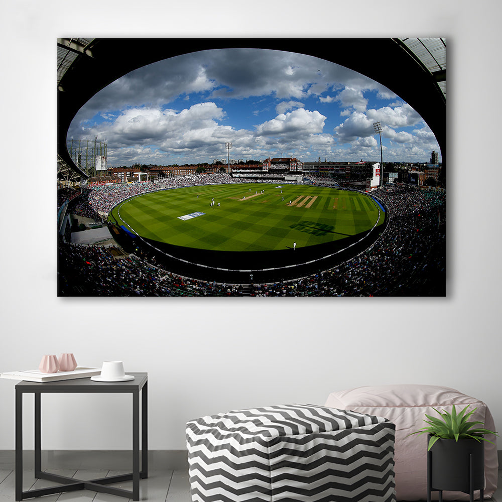 The Oval Ground in London, Stadium Canvas, Sport Art, Gift for him, Man Cave Decor, Art Print, Canvas Print Wall Art
