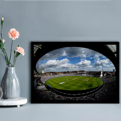 The Oval Ground in London, Stadium Canvas, Sport Art, Gift for him, Framed Art Print Wall Decor, Picture Framed